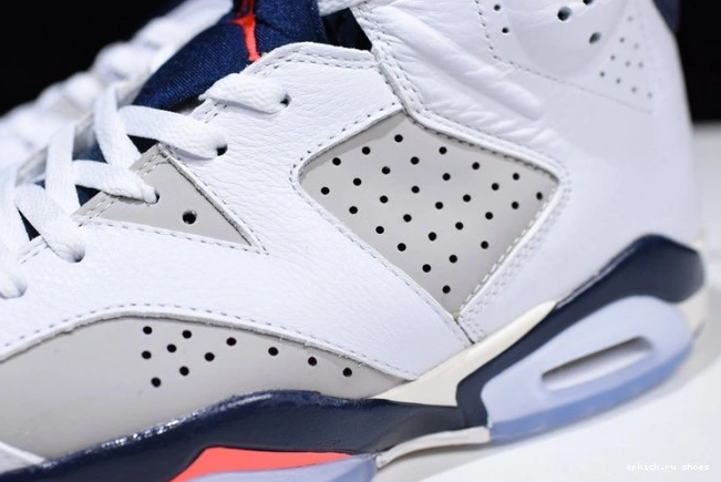 Rep 384664-104 Grey-Sail Air 23-Neutral 6 Retro Tinker Jordan White Infrared 0630